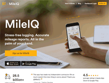 Tablet Screenshot of mileiq.com